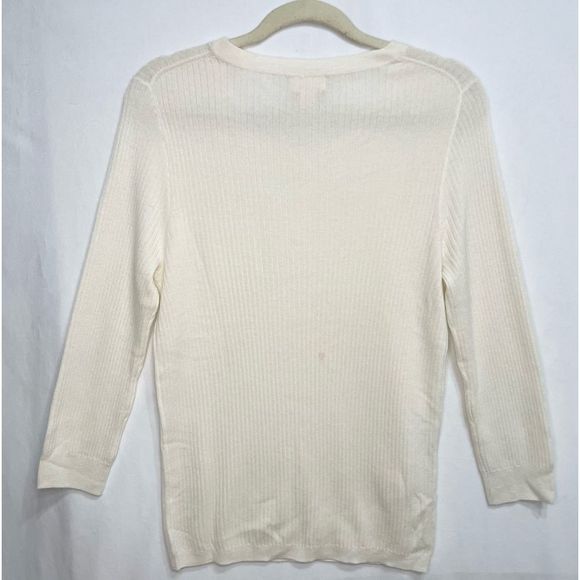 J. Crew Italian Cashmere Ribbed Long Sleeve - Picture 3 of 4